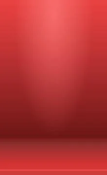 Red panoramic studio background with white glow Stock Illustration