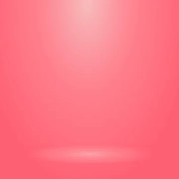 Red panoramic studio background with white glow Illustrazione stock