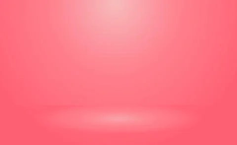 Red panoramic studio background with white glow Illustrazione stock