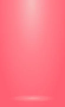 Red panoramic studio background with white glow Illustrazione stock