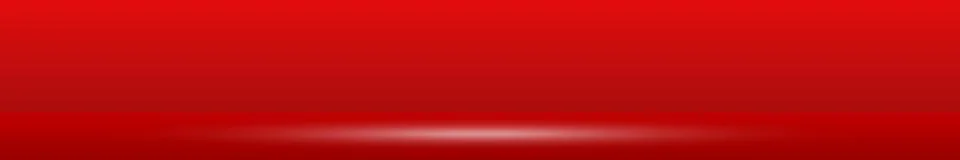 Red panoramic studio background with white glow Illustrazione stock