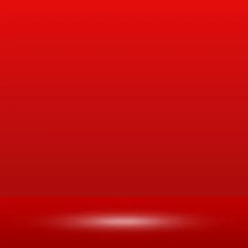 Red panoramic studio background with white glow Illustrazione stock