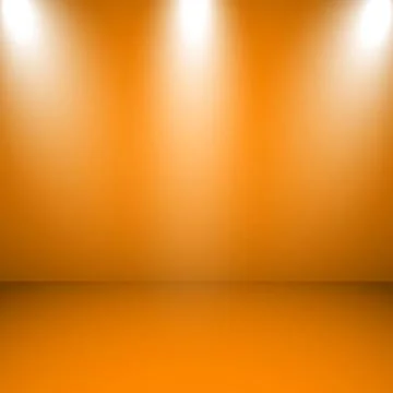 Red panoramic studio background with white glow Illustrazione stock