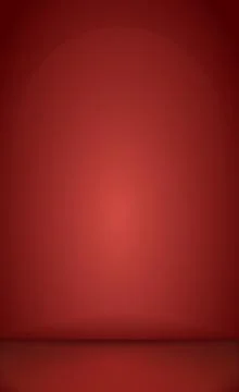 Red panoramic studio background with white glow Illustrazione stock