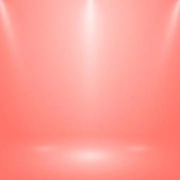 Red panoramic studio background with white glow Illustrazione stock