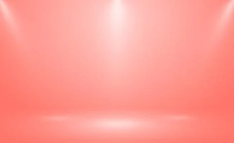 Red panoramic studio background with white glow Stock Illustration