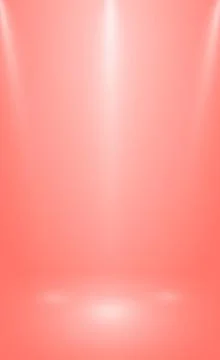 Red panoramic studio background with white glow Stock Illustration