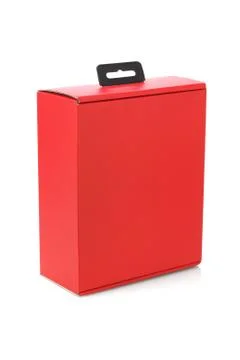 Red paper box Stock Photos