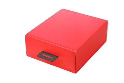 Red paper box Stock Photos