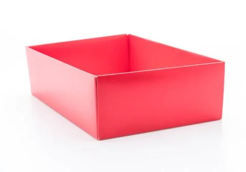 Red paper box Stock Photos