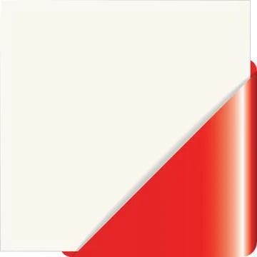 Red paper corner Stock-Illustration
