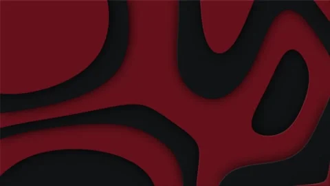 Red Paper Cut Background Abstract Layered Topography Animation Loop Stock Footage 345308773