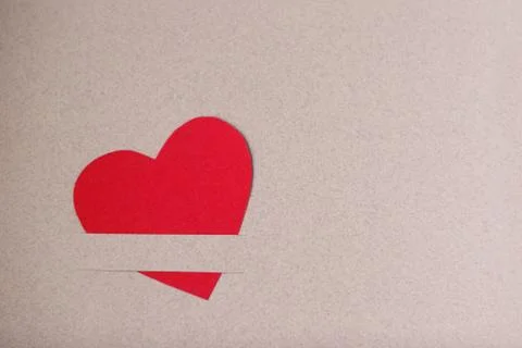 Red paper heart Stock Photos