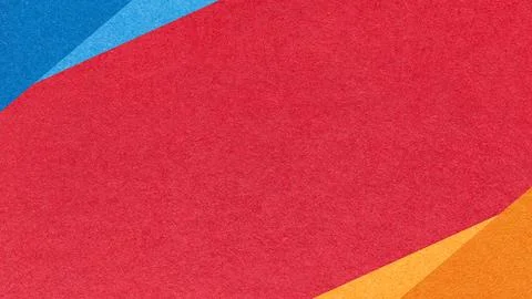 Red paper texture background with blue orange geometric corners gradient la.. Stock Photos