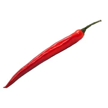 Red papper on white background 6 Stock Photos