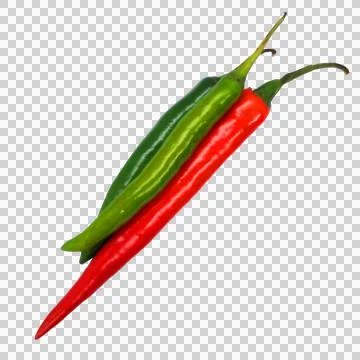 Red papper on white background 7 Stock Photos