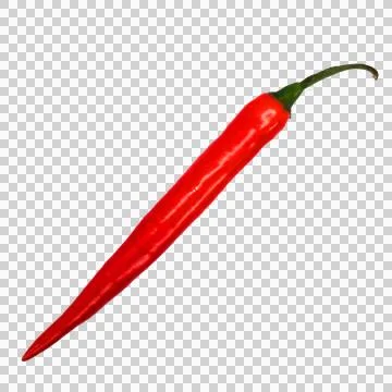 Red papper on white background 8 Stock Photos