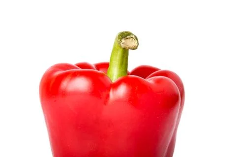 Red paprika with clipping path Foto stock