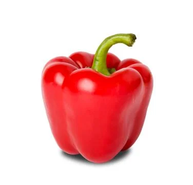 Red paprika with clipping path Foto stock
