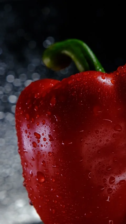 Red paprika pepper Stock Footage 170861771