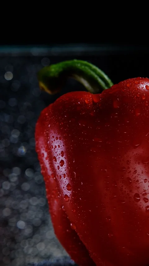 Red paprika pepper Stock Footage 170863092