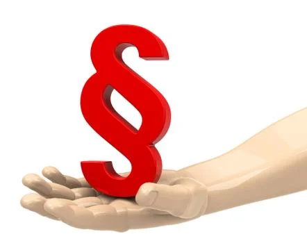 The red paragraph sign Stock Illustration