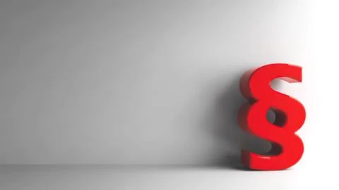 Red Paragraph sign Stock Illustration