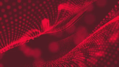 Red Pariticle form background animation Stock Footage 244839880