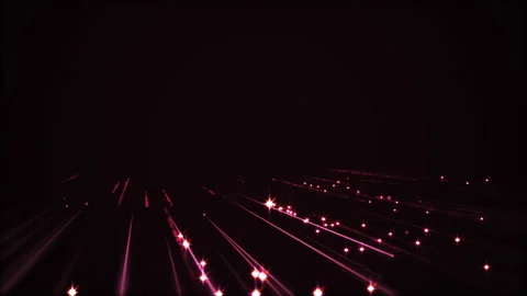 Red Particals Flow Up Video stock 94275843