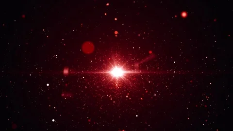 Red particle light streak background loop animation with flowing particles Stock Footage 327593330