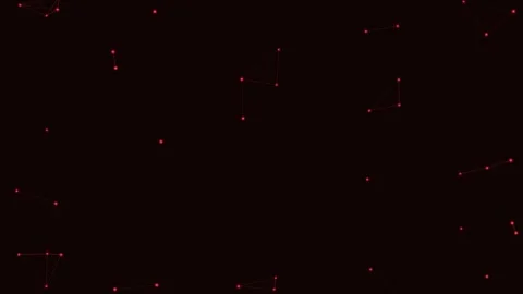 Red Particle Network Flow Wave Network Loop Видео 342612067