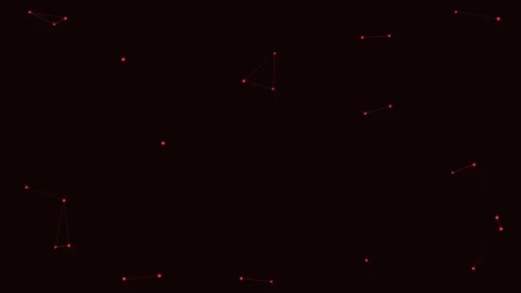 Red Particle Network Sparse Calm Network Loop Vidéo 342612116