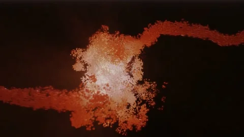 Red particle streams, looping 스톡 동영상 169413422