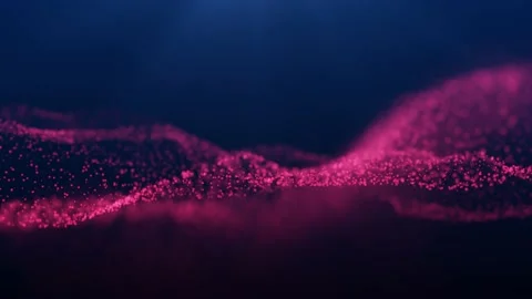 Red particle wave background with Nature light - 4K Resolution Stock Footage 201293462