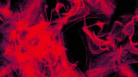 Red particles on black Stock Footage 91814124