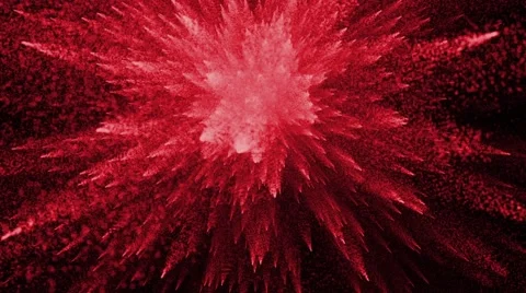 Red Particles Explosion Stock Footage 59766505