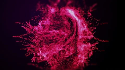 Red Particles Stock Footage 168149897