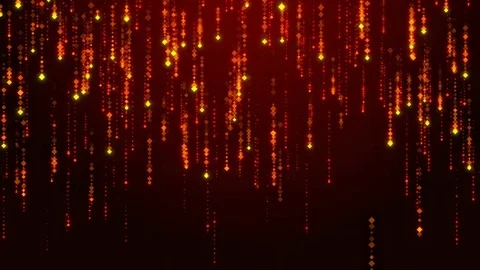 Red particles. Glamour Rain. Abstraction, background with sparkling sparks Stock Footage 74239535