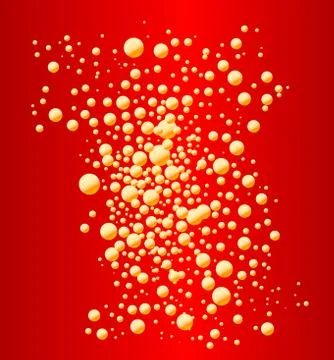 Red Party Bubble Background Stock-Illustration