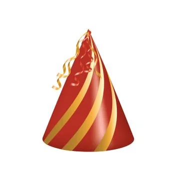 Red party hat Stock Illustration