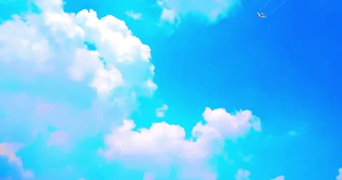 A red passenger plane Stock Footage 130782349