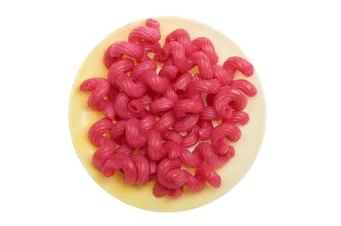 Red pasta close up Foto stock