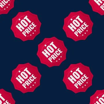 Red Pattern background sale seamless vector. black Stock Illustration