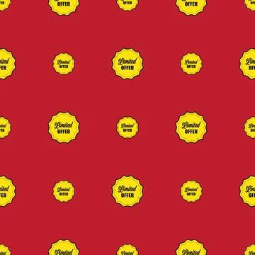 Red Pattern background sale seamless vector. illustration price Stock Illustration