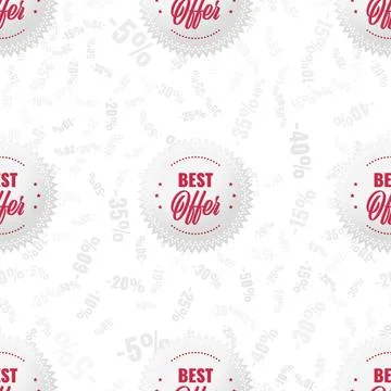 Red Pattern background sale seamless vector. illustration shop イラスト素材