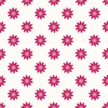 Red pattern on beige background for textile design Stock Illustration