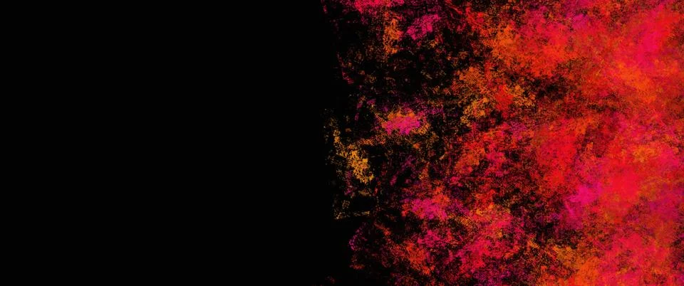 Red pattern on black background Illustrazione stock