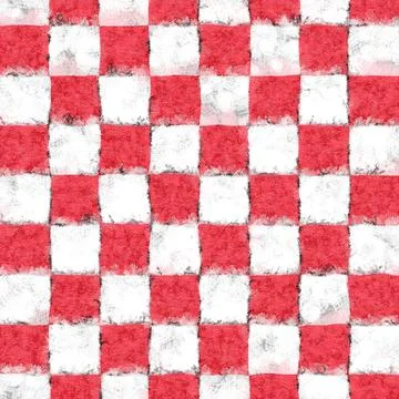 A Red pattern of colored abstract geometric shapes and grid Illustrazione stock