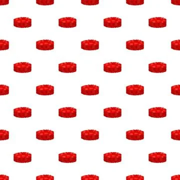 Red pattern creating tasty food background texture Stock Illustration