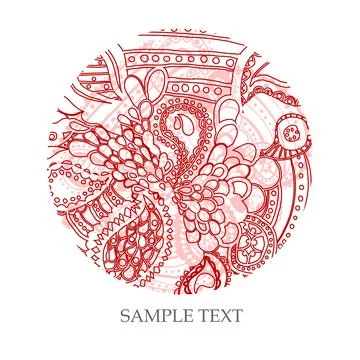 Red pattern Stock Illustration